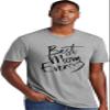 3X-Large Dark Heather Gray Mens Script Best Mom Ever Heart Idea Deluxe Soft T-Shirt view 2