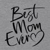 3X-Large Dark Heather Gray Mens Script Best Mom Ever Heart Idea Deluxe Soft T-Shirt view 3