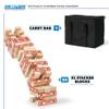Wild Sports NCAA Wisconsin Badgers Giant Stacking Wooden Blocks  Tumbling Tower Classic Family Game Stacks Over 5 ft. High  Great Gift for Any College Football Fan! view 2