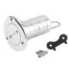 1.5in Marine Fuel Deck Filler Cap, Stainless Steel Boat Tank Vent, NMEA Certified Gasoline Hose Fitting for Marine Vessels view 1