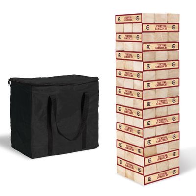 Wild Sports NCAA South Carolina Fighting Gamecocks Giant Stacking Wooden Blocks  Tumbling Tower Classic Family Game Stacks Over 5 ft. High  Great Gift for Any College Football Fan!