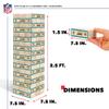 Wild Sports NFL XL Stackers  Stacks Over 5 ft. High  Direct Print HD Team Graphics Won't Peel or Fade  Great Gift for Any Football Fan! Family Outdoor Game for Backyard, Barbeque, or Tailgate Party view 4