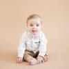 Handmade Pre-Tied Clip on Bow Tie for Baby to Young Boy (Small, Woven Taupe) view 3