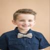 Handmade Pre-Tied Clip on Bow Tie for Baby to Young Boy (Small, Woven Taupe) view 4