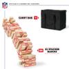 Solid Wood NFL XL Stackers  Stacks over 5 ft. High  Direct Print HD Team Graphics won't peel or fade  Great Gift for any Football Fan! Family Outdoor Game for backyard, barbeque, or tailgate party view 2