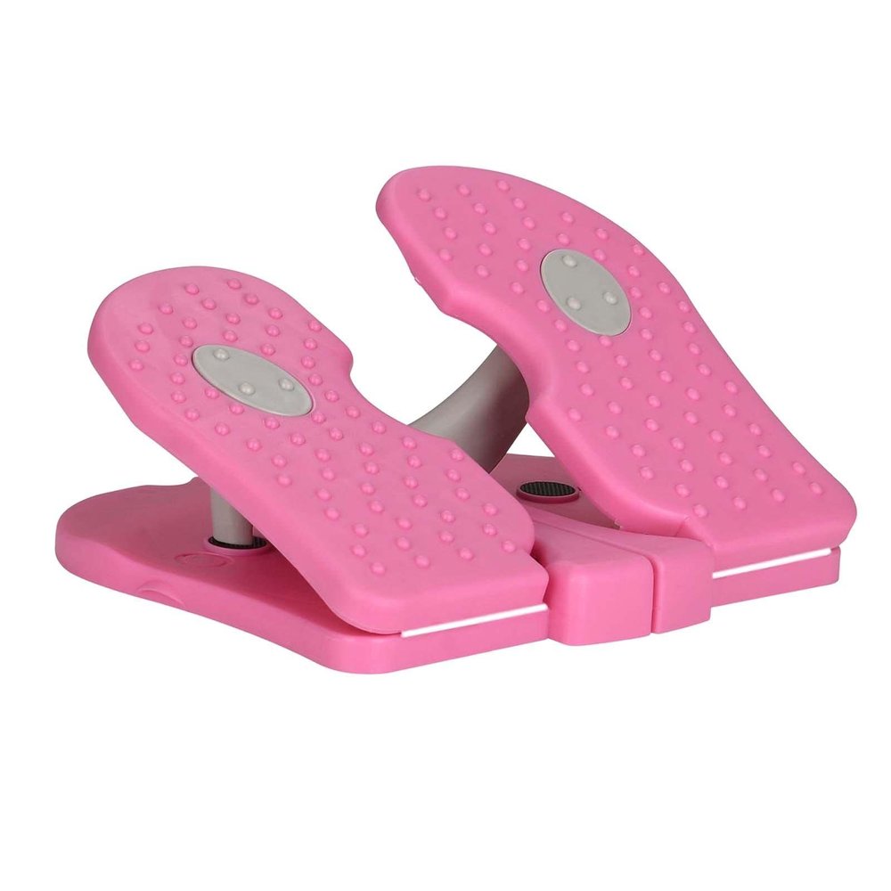 UGPLM Portable Fitness Stepper Stair Stepper Floor Standing Climbing Machine Exercise Folding Foot Machine for Trainer Home Living Room Gifts, Pink