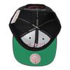 Mitchell & Ness NBA Front Loaded Snapback Hat Cap (Philadelphia 76ers Black) view 3