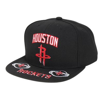 Mitchell & Ness NBA Front Loaded Snapback Hat Cap (Houston Rockets Black)