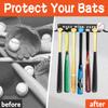 BIHOMIFI Baseball Softball Bat-Caddy Rack Hanger Organizer Equipment for Storage Hanging Bat Rack Baseball Wall Mount Fence Holds 14 Bats Metal Sports Hook Classic Carabiners Included Hard Work Pays view 2