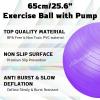 Atarvana Cardio Drumming Equipment Set, Extra Thick Yoga Ball with Pump & 3.2oz Cardio Drumming Sticks with Grips, Aerobic Exercise Ball Drumsticks Workout Set for Stability, Rhythm, Gymnastics view 2