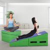 48x24 Inch Gymnastics Mat, Tumbling Mat with Non-slip PVC Surface for Kids Adults Exercise, Folding Tumbling Mats for Gymnastics for Home Gymnastics Mats for Tumbling Gymnastic Mat with Handles BLUE view 1