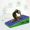 48x24 Inch Gymnastics Mat, Tumbling Mat with Non-slip PVC Surface for Kids Adults Exercise, Folding Tumbling Mats for Gymnastics for Home Gymnastics Mats for Tumbling Gymnastic Mat with Handles BLUE view 2