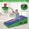 48x24 Inch Gymnastics Mat, Tumbling Mat with Non-slip PVC Surface for Kids Adults Exercise, Folding Tumbling Mats for Gymnastics for Home Gymnastics Mats for Tumbling Gymnastic Mat with Handles BLUE view 4