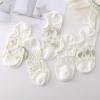 ANEBIPLE Summer Women's Ultra-thin, White Invisible Hollowed-out Crystal Cool Breathable Boat Socks (5 Pairs B) view 2