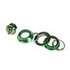 1-1/8" Bike Headset 44mm Aluminum Alloy Bearing Headset Straight Tube for Mountain Bike/MTB Road Bike (Color : Green, Size : 44mm) view 1