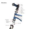 1-1/8" Bike Headset 44mm Aluminum Alloy Bearing Headset Straight Tube for Mountain Bike/MTB Road Bike (Color : Gold, Size : 44mm) view 3