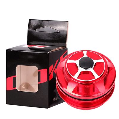 BOXKAT Bearing Headset Mountain Bike, Black Bike Headsets Cycling Accessories 44mm Suitable for Straight Tube (Color : Red, Size : 44-44mm)