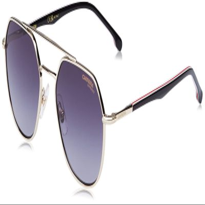 Carrera Unisex Sunglasses, W97/9o Gd Strpd Bk, 53