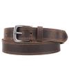 VATAN Men's Genuine Leather Casual Every Day Jeans Belts, Handmade Men Leather Belt with Gift Box (B-Bourbon Brown (Double Stitch), 32 (Waist 30)) view 2