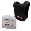 Northgym Adjustable Weighted Vest/Incl. Two 3D Weight Plates in 14lbs / 20lbs/ 30lbs/ 42.5lbs - Optimized Weight Distribution and with Curved Plates for Running, Functional Training and Working Out view 1
