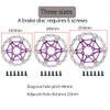 AKANTOR Bicycle Cooling Brake Rotors Road Bikes Ultralig Stainless Steel Brake Disk 160/180/203 Mm Floating Rotor Cycle Disc (Black, 180MM) view 2