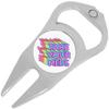 NewCharms Take Your Meds Colorful Rainbow Style Golf Ball Marker Divot Repair Tool Bottle Opener view 1
