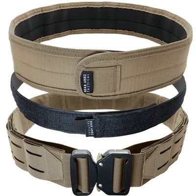 Bear Armz Tactical Battle Belt | Heavy Duty Nylon Belts | Molle Riggers Belt | American Company (Desert Sand, S- Small)