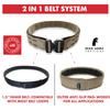 Bear Armz Tactical Battle Belt | Heavy Duty Nylon Belts | Molle Riggers Belt | American Company (Desert Sand, S- Small) view 3