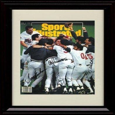 Scott Erickson SI Autograph Replica Print - 1991 Champs! - Framed 8x10