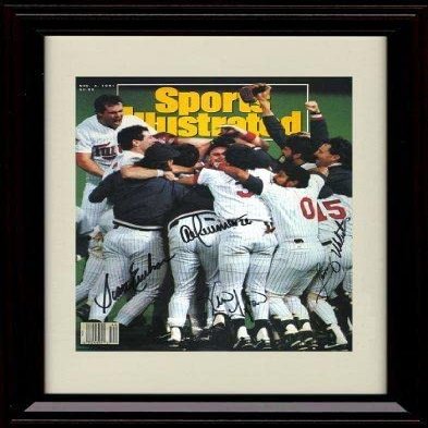 Scott Erickson SI Autograph Replica Print - 1991 Champs! - Framed 8x10