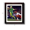 Oregon Football Leaping Marcus Mariota Autograph Promo Photo - Framed 8x10 view 4