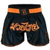 PFG PRO - Elite Series Muay Thai Short - Boxing MMA Muay Thai Training & Fight (as1, Alpha, xx_l, Regular, Regular, Black Orange) view 2