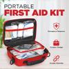 Premium First Aid Kit Travel, Waterproof with Shoulder Straps for Easy Carry - Ideal for Home, Car, and On-The-Go Emergencies view 2