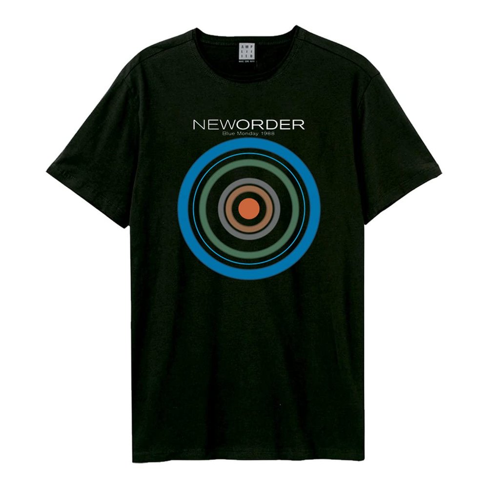 Amplified Unisex Adult Blue Monday New Order T-Shirt (M) (Black)