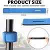 24 Pcs in Total, 12 Fishing Rod Sleeve and 12 Rod Strap, 66.93 Inch Braided Mesh Rod Socks Fishing Pole Covers with Rod Ties Straps for Fly Spinning Rod Casting Sea Rod Fishing Tool Accessories view 3