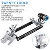 Bike Tool with CO2 Inflator - Bike Chain Tool/Torx/Hex/Screwdriver - Bicycle Multitool Kit Compact and Lightweight Repair Tools for Road and Mountain Bikes view 4