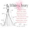 EllieWely 1 Tier Glitter Tulle Wedding Bridal Veil Blusher Length White F01 view 4