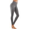XUNRYAN Yoga Pants with Pockets Women Workout Leggings Compression Pants Gym Running Athletic Leggings Skinny Tights Gray view 1