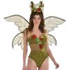 Green Woodland Cut Out Fairy Bodysuit - Adult Plus, 1 Pc - Durable Mesh & Polyester - Adorable & Enchanting Design - Perfect For Themed Events & Party Dress Ups view 1