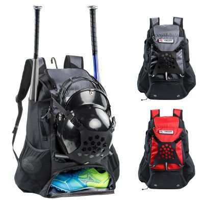 VIGEGARI Youth Baseball Bag - Bat, Glove, Helmet & Shoes Compartment - Softball & T-Ball Equipment Accessories