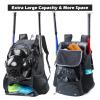 VIGEGARI Youth Baseball Bag - Bat, Glove, Helmet & Shoes Compartment - Softball & T-Ball Equipment Accessories view 4