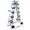 XYXHEII Strength Training Dumbbell Racks, Home Gym Weight Rack for Dumbbells, Dumbbell Storage Rack, Solid Steel Dumbbell Rack Holder, for Dumbbells, Medicine Balls and Kettlebells (5 Pairs) view 4