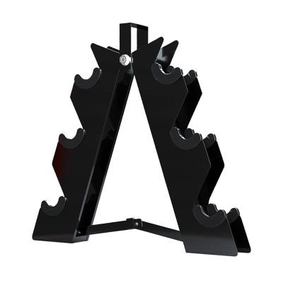 XYXHEII Dumbbell Rack Stand, 3 Tier Dumbbells Weights Stand, Compact Dumbell Rack, Home Gym Dumbbell Storage Stand Holder, for Dumbbell Storage (Black)