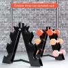 XYXHEII Dumbbell Rack Stand, 3 Tier Dumbbells Weights Stand, Compact Dumbell Rack, Home Gym Dumbbell Storage Stand Holder, for Dumbbell Storage (Black) view 2
