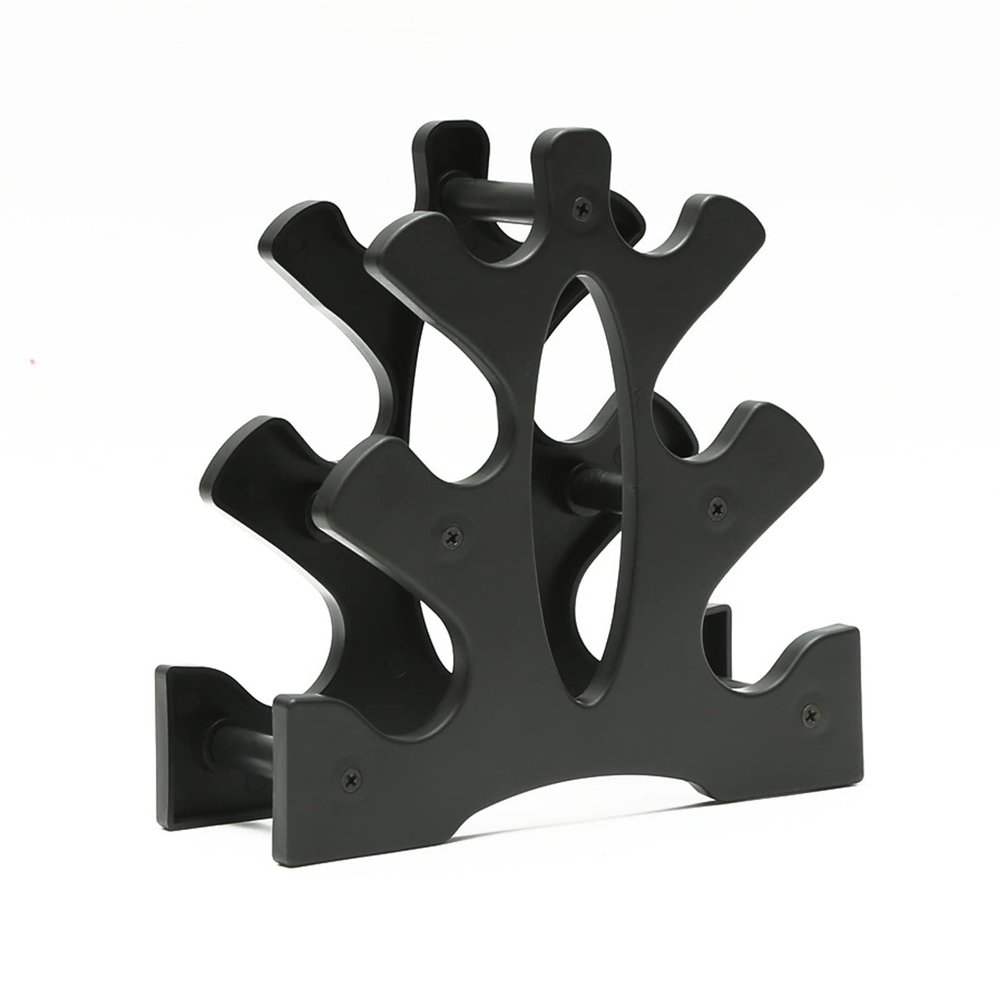 XYXHEII 3 Tier Dumbbell Rack, Strength Training Dumbbell Racks, Dumbbell Storage Rack, Dumbbell Rack Multifunctional, Dumbbells Not Included, for Home Gym Storage (A)