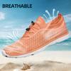 DOUSSPRT Women's Water Shoes Quick Drying Sports Aqua Shoes Orange Size 9 view 3
