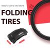 BWSHLF 29inch Mountain Bike Tires, 29 x 2.125 Inch, 2 Pack Replacement Black Folding MTB Bicycle Tire, Black Sidewall view 3