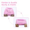 2pcs Cloth Swim Caps for Both Women & Men & Kids Fabric Durable Non-Waterproof Elastic Swimming Pool Cap Bathing Cap for Long and Short Hair (Black&Pink) view 4