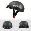 YMKJGZS Motorcycle Half Helmet Buckle DOT Approved with Retractable Inner Release Half Face Cycling Helmets German Motorcycle Half Helmet Small and Light Skull Capfor Men Women Adult (F,XL) view 1