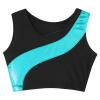 CHICTRY Kids Girls Active Shirts Sleeveless Rhinestones Metallic Dance Sports Tank Crop Tops Lake Green 6 Years view 4
